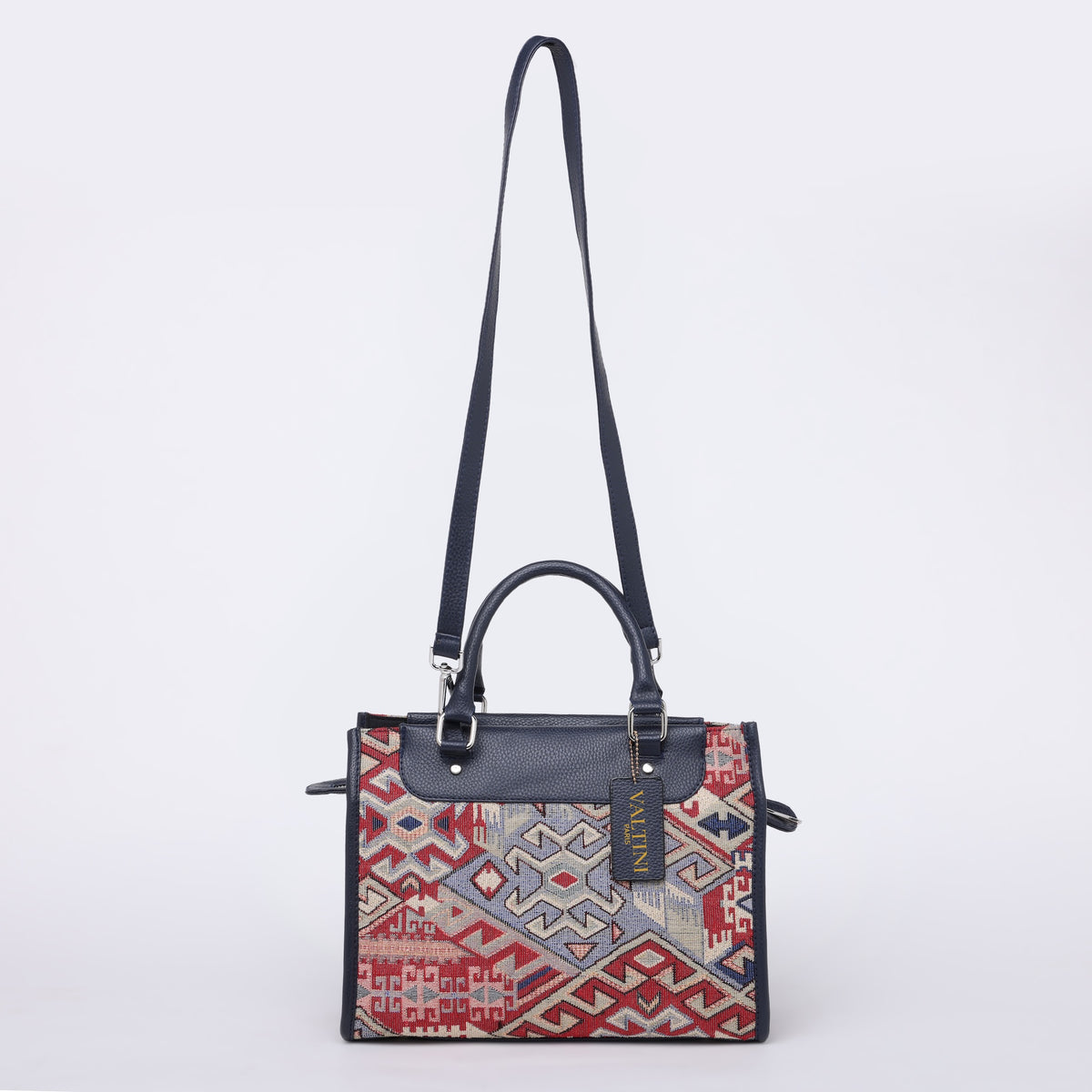 Luxury jacquard woven handbag for women with shoulder sling strap